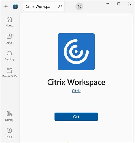 sign in to Citrix workspace